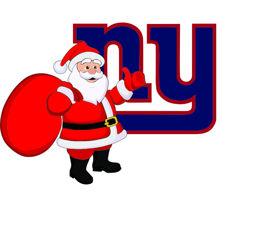 New York Giants Santa Claus Logo iron on paper